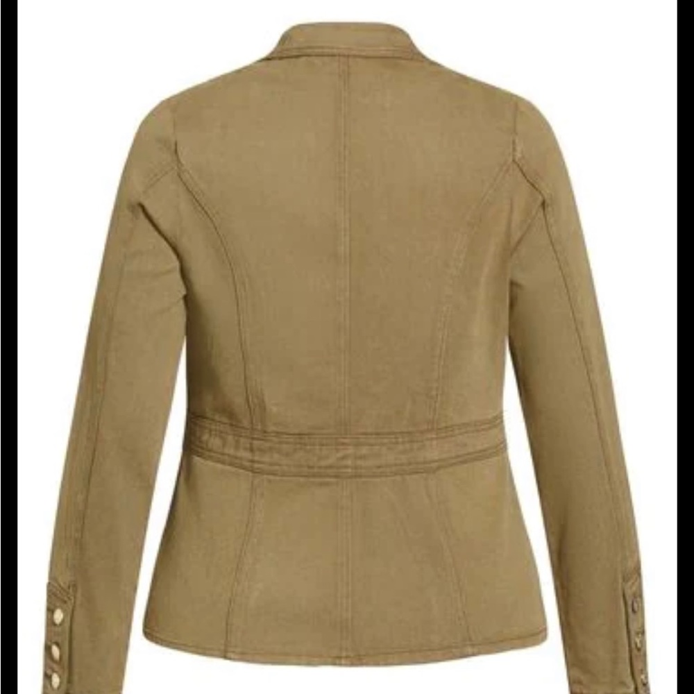 CITY CHIC HARPER Denim Blazer JACKET - Picture 2 of 3